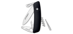 SWIZA - Couteau suisse 11 fonctions avec tire-tique - TT03 Noir  