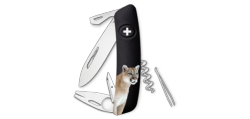 SWIZA - Couteau suisse 11 fonctions avec tire-tique - TT03 Noir Puma