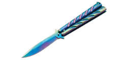 BOKER MAGNUM - Couteau papillon Balisong Rainbow