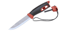 MORAKNIV - Couteau fixe de survie - Avec allume-feu - Companion Spark Rouge 