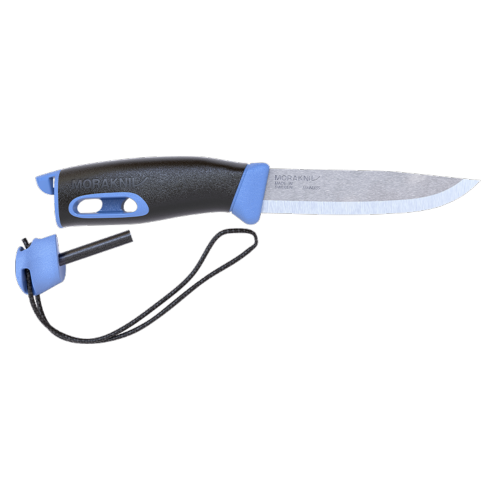 MORAKNIV - Couteau fixe de survie - Avec allume-feu - Companion Spark Bleu 