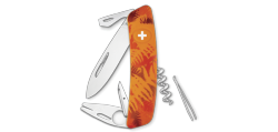 SWIZA - Couteau suisse 11 fonctions avec tire-tique - TT03 Orange Filix