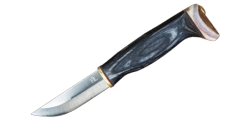 ARCTIC LEGEND - Couteau nordique Handicraft knife - Manche bois teinté noir