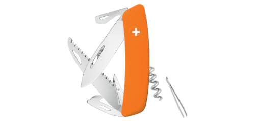 SWIZA - Couteau suisse 12 fonctions - D05 Orange