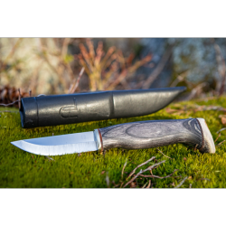 ARCTIC LEGEND - Couteau nordique Handicraft knife - Manche bois teinté noir