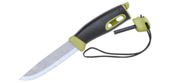 MORAKNIV - Couteau fixe de survie - Avec allume-feu - Companion Spark Vert