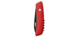 SWIZA - Couteau suisse 6 fonctions - D01 Allblack Rouge