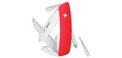 SWIZA - Couteau suisse 12 fonctions - D06 Rouge