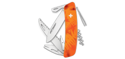 SWIZA - Couteau suisse 12 fonctions avec tire-tique - TT05 Orange Filix
