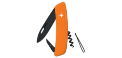 SWIZA - Couteau suisse 6 fonctions - D01 Allblack Orange