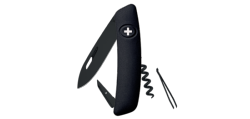 SWIZA - Couteau suisse 6 fonctions - D01 Allblack Noir