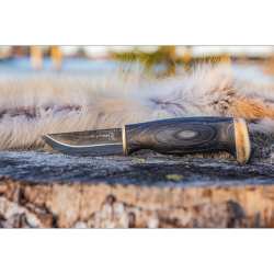 ARCTIC LEGEND - Couteau nordique Hunter's knife - Manche bois teinté noir