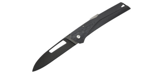 FLORINOX - Couteau pliant Kiana gris - Lame lisse noire