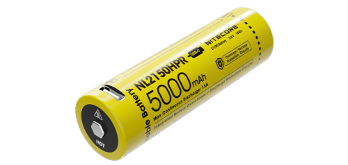 NITECORE - Batterie Haute Performance rechargeable li-ion 21700 - 5000mAh - Avec port USB