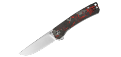 QSP - Couteau pliant - Osprey Shredded - Noir/Rouge