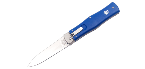 MIKOV - Couteau automatique Predator - Manche synthétique bleu
