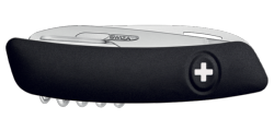 SWIZA - Couteau suisse 12 fonctions avec tire-tique - TT05 Noir