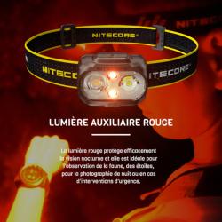 NITECORE - Lampe frontale rechargeable - UT27 - 520 Lm - 2 batteries